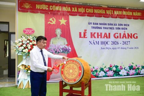Tiếng trống trường vang lên giữa núi rừng Sơn Điện, chính thức mở đầu năm học mới.