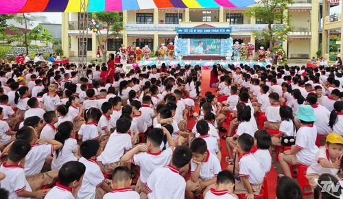 Quang cảnh Lễ khai giảng.