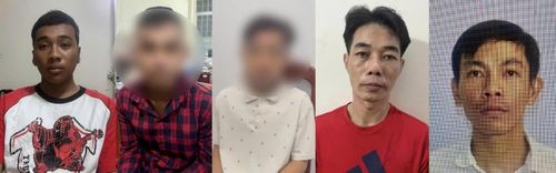Từ trái qua phải: Danh Thái, D. N. Q, Tr. H. Đ, Nguyễn Nhựt Linh và Trần Thanh Qui. Ảnh: Hoàng Đô