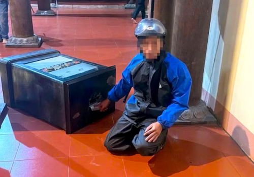 Đối tượng Sơn tại hiện trường.