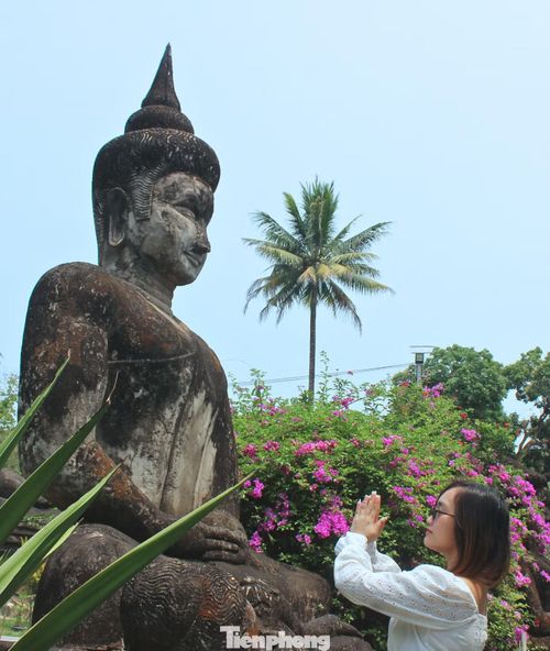 “Tôi từng xem ảnh về nơi này nhưng khi đứng giữa những pho tượng khổng lồ mới thực sự cảm nhận được sự choáng ngợp. Mỗi bước đi lại bắt gặp một hình tượng khác, khiến tôi có cảm giác như đang khám phá một thế giới thần thoại bằng đá”, chị Mai Khanh - du khách TPHCM - chia sẻ.
