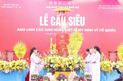 Buổi lễ thể hiện truyền thống đạo lý tốt đẹp của dân tộc ta. Ảnh: Ngô Tùng