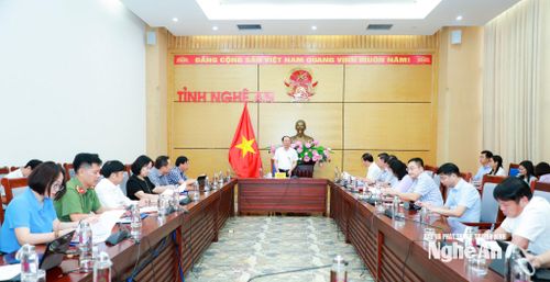 Quang cảnh cuộc làm việc. Ảnh: Thành Duy