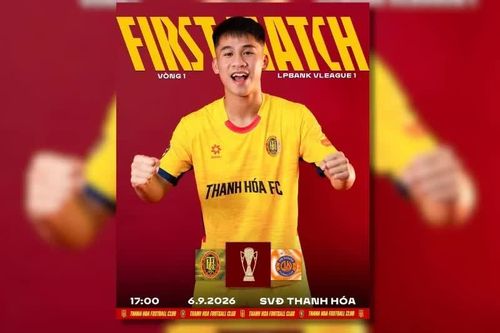 Trận đấu đầu tiên mùa giải 2026/2027 của CLB Thanh Hóa diễn ra lúc 17 giờ 00 ngày 6/9. Ảnh: CLB Thanh Hóa