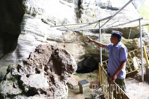 Di tích Hang xóm Trại, xã Mường Vang được đầu tư tôn tạo.