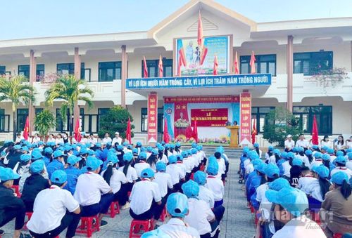 Các hoạt động của học sinh Trường tiểu học và THCS Trường Xuân - Ảnh: T.L