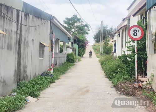 Một công trình đường giao thông nông thôn trên địa bàn xã Gia Ninh (cũ) có sai phạm theo kết luận thanh tra - Ảnh: B.T