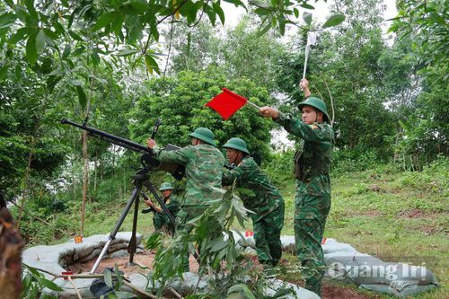 Các lực lượng tham gia thực binh - Ảnh: Cẩm Vy