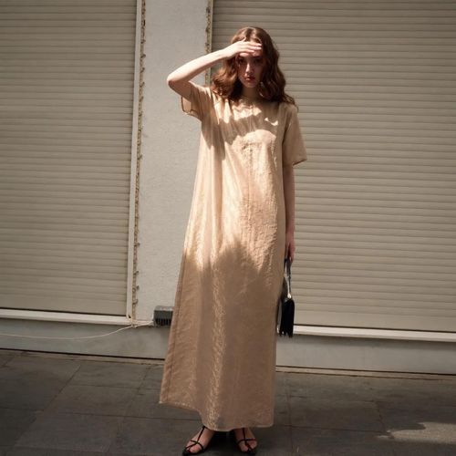 Đầm suông maxi dài nữ tính
