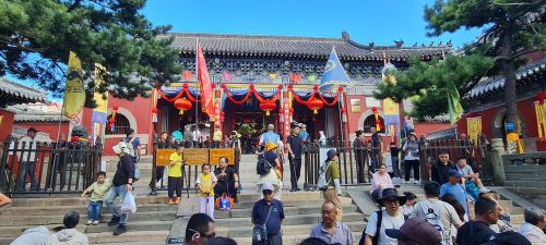 Đài Miếu – quần thể kiến trúc cổ gắn với lịch sử và tín ngưỡng thờ Thái Sơn. Ảnh: Quang Hưng - PV TTXVN tại Trung Quốc