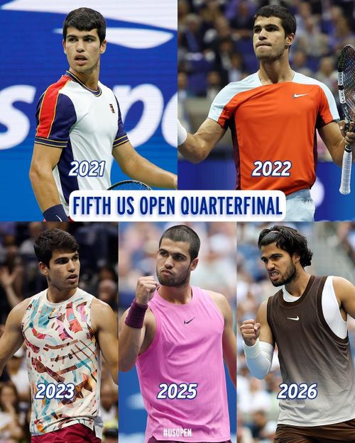  Alcaraz lần thứ 5 vào tứ kết Mỹ mở rộng - Ảnh: US Open