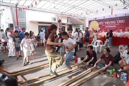 Ban Liên lạc Cộng đồng Người Việt Nam tại Singapore tổ chức Lễ hội Trung thu thường niên nhằm gắn kết cộng đồng và lan tỏa văn hóa Việt. Ảnh: TTXVN phát