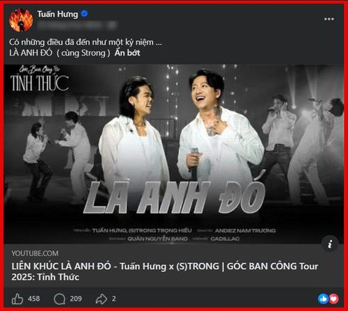 Tuấn Hưng nghẹn ngào nhắc lại những kỷ niệm tại Góc ban công tour 2025: Tỉnh thức trên fanpage.
