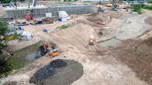 Đây là nút giao quan trọng trên tuyến đường 70 và thường xuyên xảy ra ùn tắc.