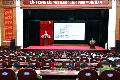 Hội nghị tập huấn về về an toàn thông tin, an ninh mạng. Ảnh: PV