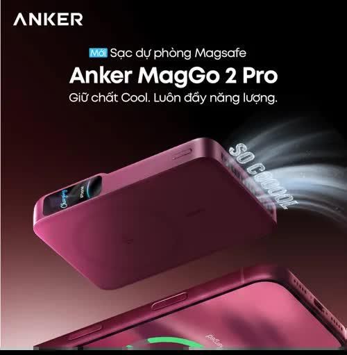Sản phẩm sạc dự phòng Anker MagGo 2 Pro (110R).