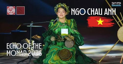 Thí sinh Ngô Châu Anh với phần biểu diễn tại cuộc thi Echo of the Nomads 2026