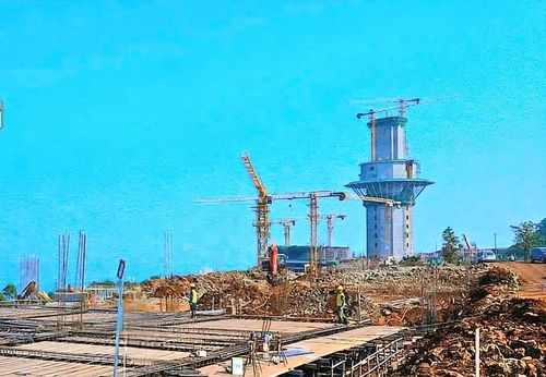 Dự án Khu dịch vụ du lịch và trục cảnh quan văn hóa tại Am Tiên đang được đẩy nhanh tiến độ triển khai. Ảnh: Minh Hiếu