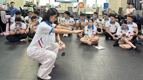 Các học viên tham gia chương trình tập huấn tại đầu cầu Hà Nội. (Ảnh: Ban Tổ chức)