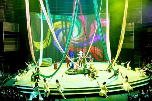 Chương trình nghệ thuật Mơ show diễn ra tại Rạp xiếc và biểu diễn đa năng Phú Thọ (phường Phú Thọ, TPHCM). Ảnh: DŨNG PHƯƠNG
