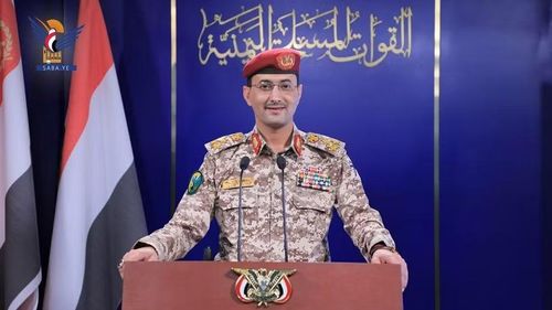 Người phát ngôn quân sự của lực lượng Houthi, ông Yahya Saree. Ảnh: SABA.YE.