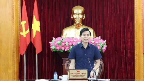Ông Hoàng Quốc Khánh, Bí thư Tỉnh ủy, phát biểu kết luận Hội nghị. Ảnh: langson.gov.vn