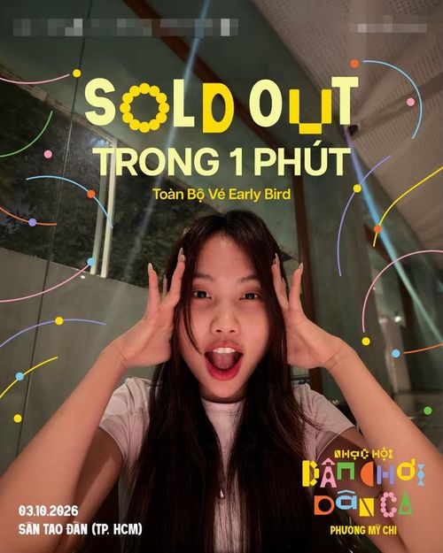 Trước đó, Phương Mỹ Chi mở bán hạng vé Early Bird cho Dân Chơi Dân Ca. Chỉ sau khoảng một phút, toàn bộ vé đã được bán hết. 