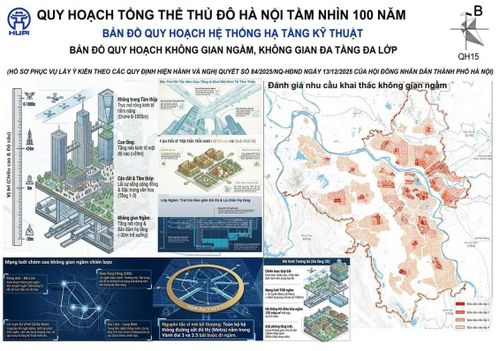 Bản đồ quy hoạch hệ thống hạ tầng kỹ thuật - Quy hoạch thổng thể Thủ đô Hà Nội tầm nhìn 100 năm.