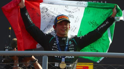Sau 60 năm, Antonelli - một tay đua Italy mới lại thắng chính Italian GP tại Monza. Ảnh: formula1