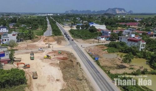 Dự án đường nối TP Thanh Hóa (cũ) với Cảng Hàng không Thọ Xuân bắt đầu thi công trở lại từ ngày 1/8.