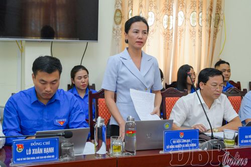 Đại diện lãnh đạo Sở Nông nghiệp và Môi trường phát biểu ý kiến tại buổi làm việc.