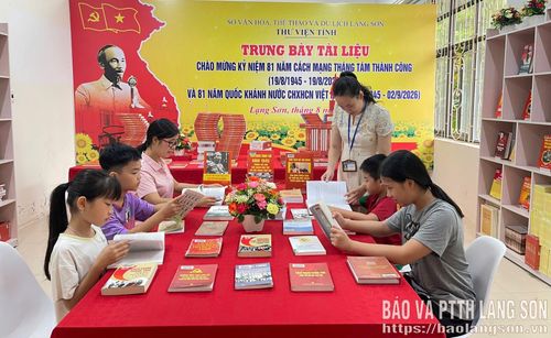 Cán bộ Thư viện tỉnh giới thiệu các cuốn sách hay tới độc giả
