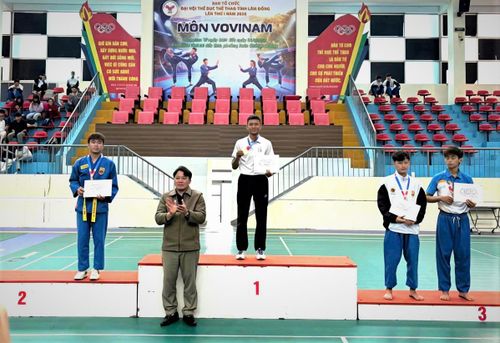 VĐV Nguyễn Đại Dương của Cụm 19 giành HCV môn vovinam Đại hội