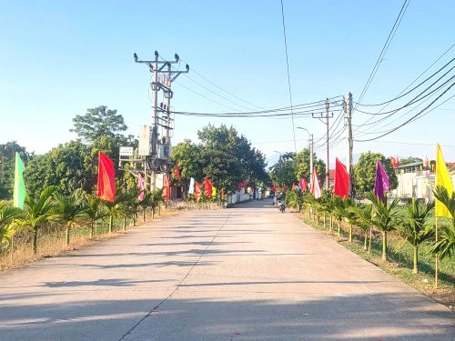  Những hàng cây xanh ven đường được người dân thôn Chấn Yên, xã Hội Thịnh tự nguyện đóng góp kinh phí, ngày công trồng và chăm sóc, góp phần xây dựng quê hương xanh, sạch, đẹp. 