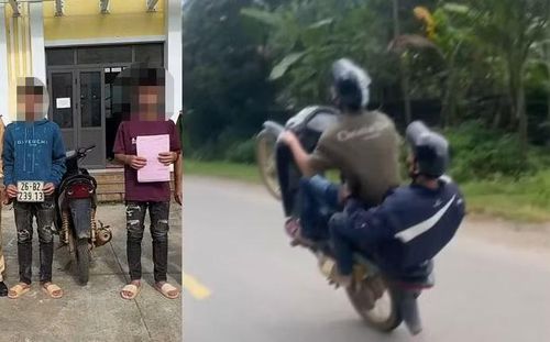 Hai thiếu niên và hình ảnh vi phạm.