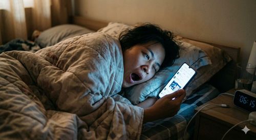 Đừng cầm điện thoại ngay khi vừa tỉnh giấc. Ảnh minh họa.