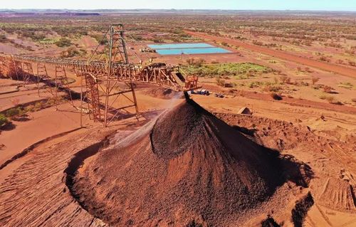 Quặng sắt tại mỏ Jimblebar ở vùng Pilbara, Tây Australia. Ảnh: BHP.