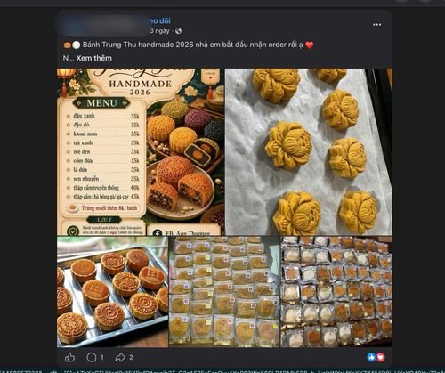 Bánh Trung Thu handmade được quảng cáo đa dạng mẫu mã, giá thành... Ảnh: Mai Khôi