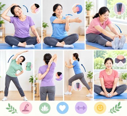 Có nhiều hình thức giãn cơ, trong đó phổ biến nhất là giãn tĩnh và giãn động có thể thường được thực hiện với các động tác chậm, có kiểm soát và kết hợp thở đều...(Ảnh AI).