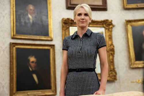 Trợ lý Natalie Harp tại Phòng Bầu dục, Nhà Trắng, ngày 4/9. Ảnh: Reuters.