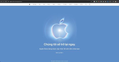  Giao diện website Apple Store Việt Nam trước 19h ngày 9/9.