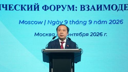 Bộ trưởng Bộ Khoa học và Công nghệ Vũ Hải Quân phát biểu tại Diễn đàn - Ảnh: Bộ Khoa học và Công nghệ.