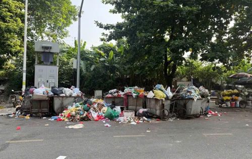 Rác chất đống khắp nơi ảnh hưởng đến đời sống người dân.