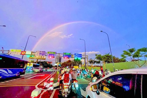 Hình ảnh từ khu đô thị Thủ Thiêm nhìn về trung tâm TPHCM. Ảnh: Như Sỹ