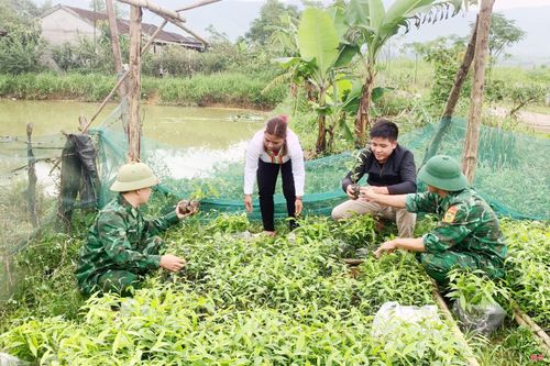 BĐBP Bản Giàng xây vườn ươm giống cây dó trầm để cấp phát miễn phí cho đồng bào dân tộc Chứt.