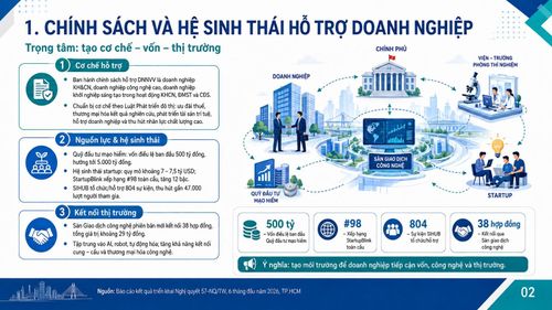 Chính sách và hệ sinh thái hỗ trợ doanh nghiệp của TP Hồ Chí Minh.