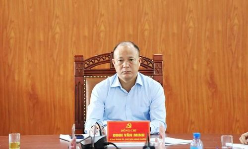 Ông Đinh Văn Minh, Bí thư Đảng ủy phường Đào Duy Từ