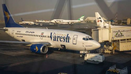 Một máy bay Boeing 747 của hãng hàng không Iran Mahan Air tại sân bay Mehrabad ở phía Tây thủ đô Tehran, Iran vào tháng 10/2024 - Ảnh: Getty Images