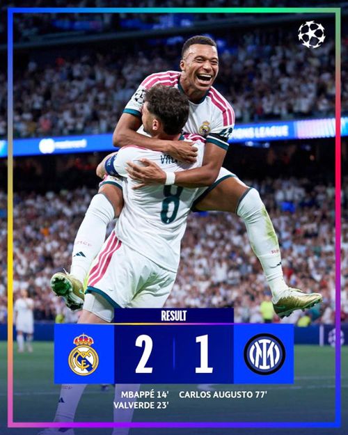 Mbappe ghi bàn trong chiến thắng của Real Madrid.