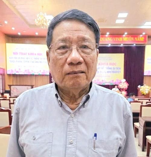 Phó Giáo sư, Tiến sĩ Đặng Văn Bài, nguyên Cục trưởng Cục Di sản văn hóa.